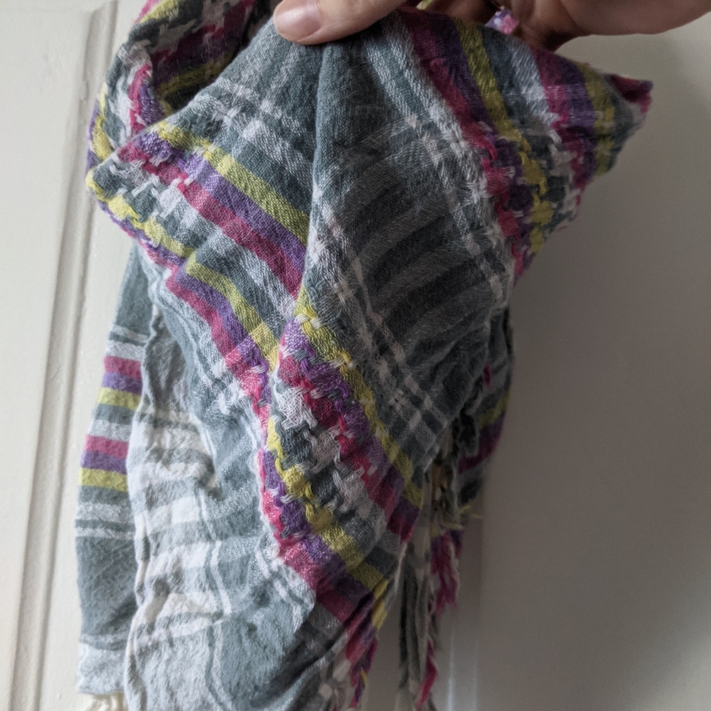 Colorful Square Scarf - Picture 2 of 2